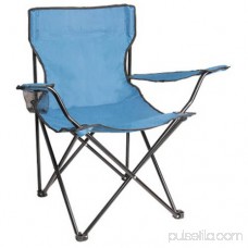 ALEKO BC02 Foldable Camping Hiking Beach Chair Outdoor Picnic Lounge Patio Lawn Garden Chair, Light Blue 555909913